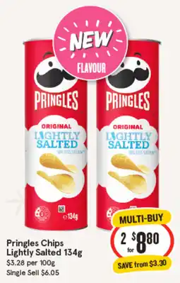 IGA Pringles Chips Lightly Salted offer