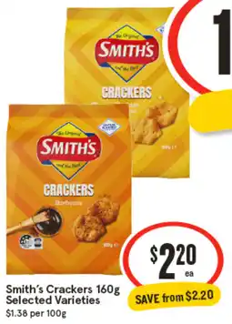 IGA Smith's Crackers Selected Varieties offer