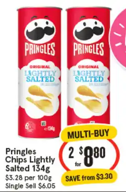 IGA Pringles Chips Lightly Salted offer
