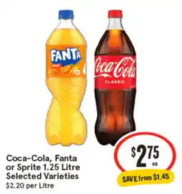 IGA Coca-Cola, Fanta or Sprite Selected Varieties offer