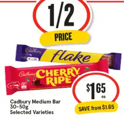 IGA Cadbury Medium Bar offer