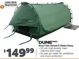 Anaconda Dune 4wd King Titan Deluxe II Single Swag offer