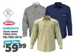Anaconda Shimano Classic Vented Fishing Shirts offer