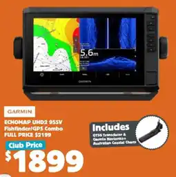 Anaconda Garmin ECHOMAP UHD2 95SV Fishfinder/GPS Combo offer