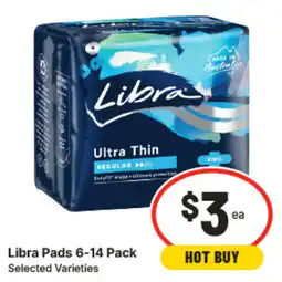 IGA Libra Pads Selected Varieties offer