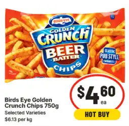 IGA Birds Eye Golden Crunch Chips offer