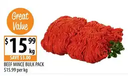 Supabarn Beef Mince Bulk Pack offer