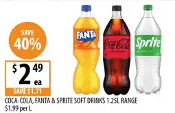Supabarn Coca-Cola, Fanta & Sprite Soft Drinks offer