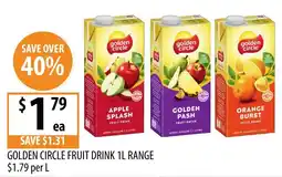 Supabarn Golden Circle Fruit Drink 1L Range offer