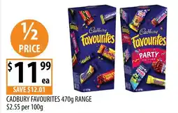 Supabarn Cadbury Favourites offer