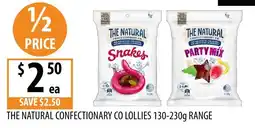 Supabarn The Natural Confectionery Co Lollies offer
