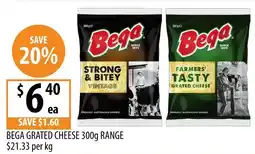 Supabarn Bega Grated Cheese offer