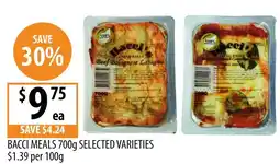 Supabarn Bacci Meals 700g Selected Varieties offer