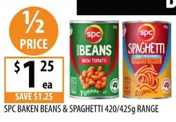 Supabarn SPC BAKEN BEANS & SPAGHETTI offer