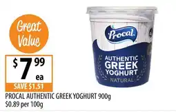 Supabarn Procal Authentic Greek Yoghurt offer