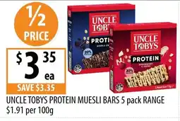 Supabarn Uncle Tobys Protein Muesli Bars offer
