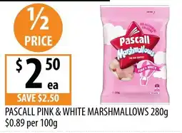 Supabarn Pascall Pink & White Marshmallows offer