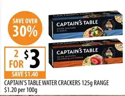 Supabarn Captain's Table Water Crackers offer