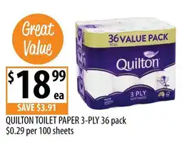 Supabarn Quilton Toilet Paper 3-Ply offer