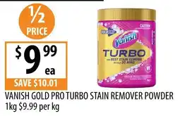 Supabarn Vanish Gold Pro Turbo Stain Remover Powder offer