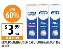 Supabarn Oral B Sensitive/Gum Care Toothpaste offer