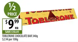 Supabarn Toblerone Chocolate Bar offer