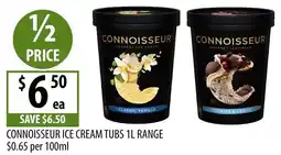 Supabarn Connoisseur Ice Cream Tubs offer