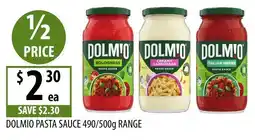 Supabarn Dolmio Pasta Sauce offer