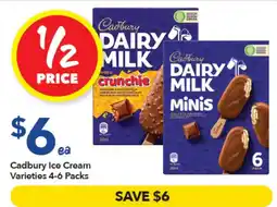 Ritchies Cadbury Ice Cream Varieties offer