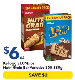 Ritchies Kellogg's LCMs or Nutri-Grain Bar Varieties offer