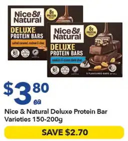 Ritchies Nice & Natural Deluxe Protein Bar Varieties offer