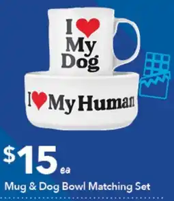 Ritchies Mug & Dog Bowl Matching Set offer
