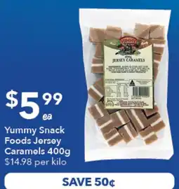 Ritchies Yummy Snack Foods Jersey Caramels offer