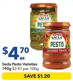 Ritchies Sacla Pesto Varieties offer