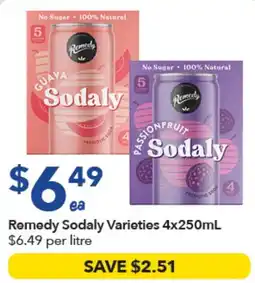 Ritchies Remedy Sodaly Varieties offer