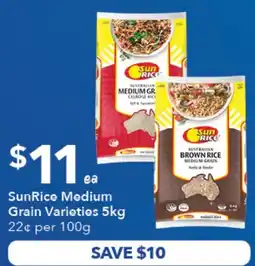 Ritchies SunRice Medium Grain Varieties offer