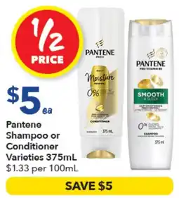 Ritchies Pantene Shampoo or Conditioner Varieties offer