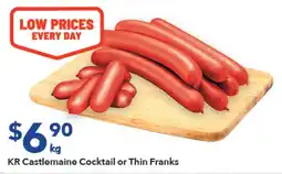 Ritchies KR Castlemaine Cocktail or Thin Franks offer