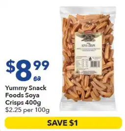 Ritchies Yummy Snack Foods Soya Crisps offer