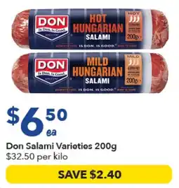 Ritchies Don Salami Varieties offer