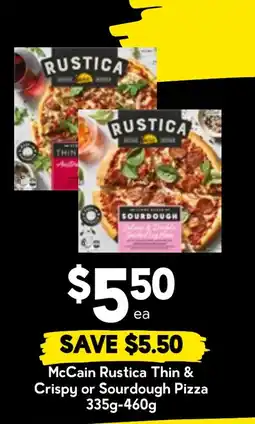 Drakes McCain Rustica Thin & Crispy or Sourdough Pizza offer