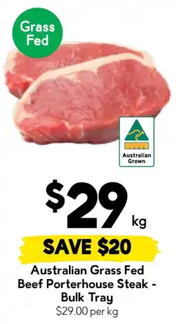 Drakes Australian Grass Fed Beef Porterhouse Steak - Bulk Tray offer