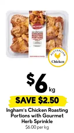 Drakes Ingham's Chicken Roasting Portions with Gourmet Herb Sprinkle offer
