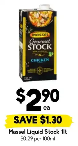 Drakes Massel Liquid Stock offer