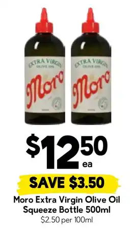 Drakes Moro Extra Virgin Olive Oil Squeeze Bottle offer