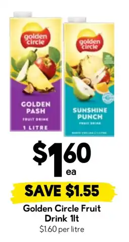 Drakes Golden Circle Fruit Drink offer