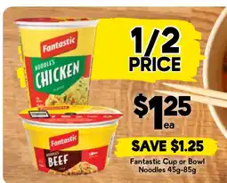Drakes Fantastic Cup or Bowl Noodles offer