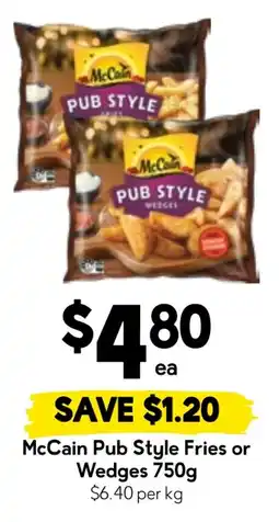 Drakes McCain Pub Style Fries or Wedges offer