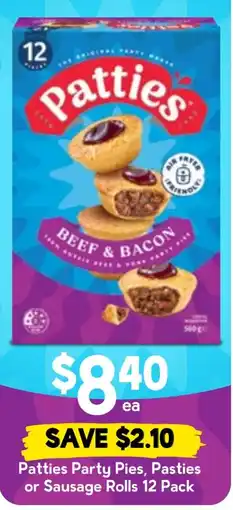 Drakes Patties Beef & Bacon Party Pies offer