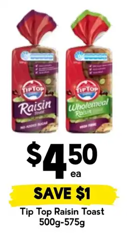 Drakes Tip Top Raisin Toast offer